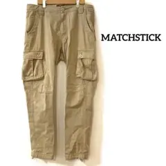 MATCHSTICK 麻吉　カーゴパンツ　ボトムス　作業着　ベージュ　XL