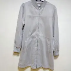 グレー スエード風コートM