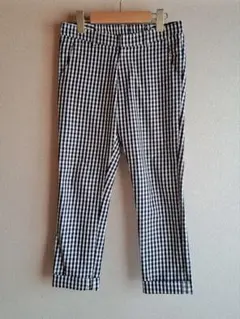 美品*クロップドパンツ*ギンガムチェック