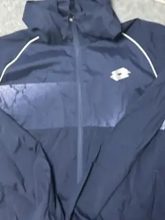 Lotto ネイビー ナイロンジャケット フルジッパー　即購入ok