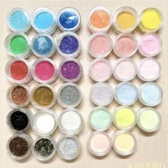 ね*す様 ラメ グリッター まとめ売り カラフル /レジン ホイップデコ ネイル