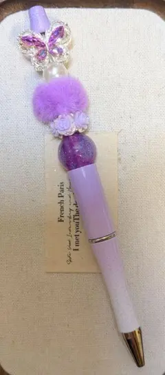 ハンドメイド ビーズボールペン