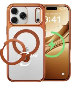 CASEKOO iPhone 17 Pro 用ケース クリア MagSafe対応