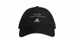 アディダス adidas キャップ 54-57cm スリーストライプス 黒