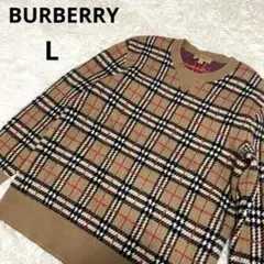 【希少】BURBERRY　バーバリー　カシミヤ100%　ノバチェック　セーターのサムネイル