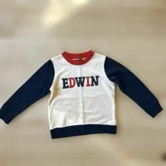 EDWIN ロゴ入り 長袖トレーナー