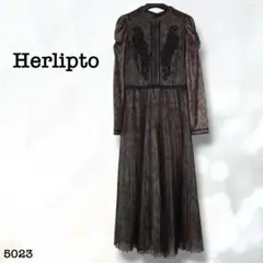 エトロ イタリア製 総柄 ウール レーヨン ノーカラー 膝丈 ワンピース