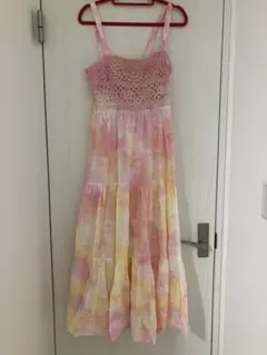 新品⭐︎ZARA タイダイ柄キャミワンピース Sサイズ