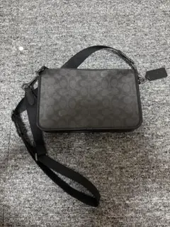 COACH シグネチャー ショルダーバッグ ブラックのサムネイル