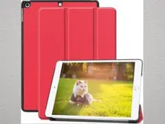 iPad 10.2 第9/8/7世代 通用タブレットケース レッド 未使用