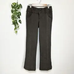 BRAPPERS  ブラッパーズ　フレアパンツ　カジュアル　ブラウン　秋