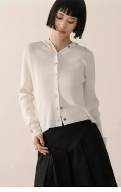 新品未使用 LOWRYS FARM フードニットカーディガン