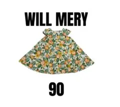 【WILL MERY ウィルメリー】美品　花柄ワンピース　夏　女の子　90のサムネイル