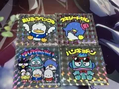 サンリオキャラクターズマンチョコレート　はぴだんぶい　4枚