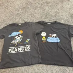 ほぼ未使用PEANUTS スヌーピー Tシャツ 2枚セット 130cmのサムネイル
