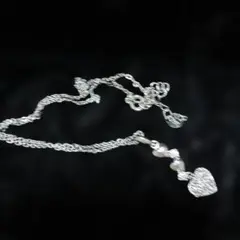 ハート型チャーム シルバーネックレス