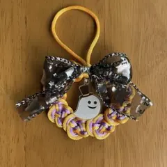 ハロウィン　ミニリース　壁飾り　ドア飾り　パーティー飾り　おばけ　ハンドメイド