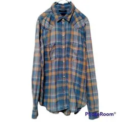AMERICAN EAGLE 【XS】オープンシャツ チェックレディース 美品