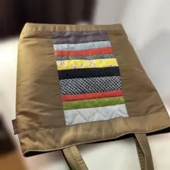 贅沢❗️ちりめん、帯生地パッチワークトートバッグ最高手作り ハンドメイド７２２