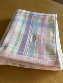 Ralph Lauren チェック柄 フェイスタオル　ピンク