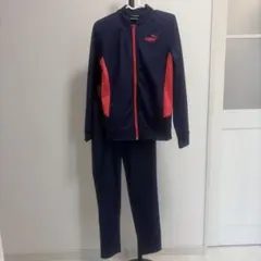 PUMA ジャージセット S ネイビー/レッド