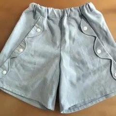 BeBe 150サイズ 水色 ハーフパンツ　キュロット