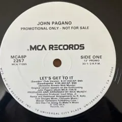 90sニュージャックスイングJOHN PAGANO LET'S GET TO…