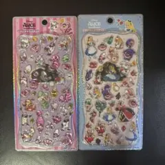 x*x様 プチドロップステッカー　アリス　チシャ猫セット