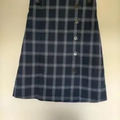 ネイビーとグレーのチェック柄タイトスカート