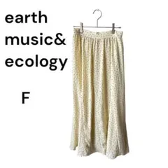 earth music& ecology ドットフレアスカート F