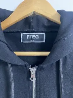 RTEG ジップアップパーカー ブラック L
