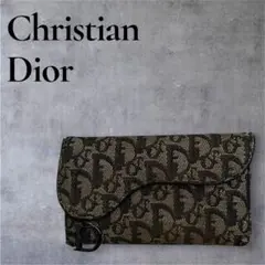 Christian Dior ディオール トロッター柄 長財布 D金具