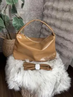 SHOO・LA・RUE サイドギャザーミニショルダーバッグ