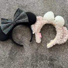 ディズニー ミッキー型カチューシャ 2点セット