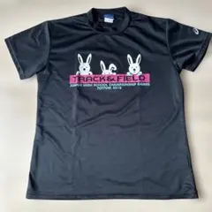 asics 陸上競技 Tシャツ ウサギ柄 Mサイズのサムネイル