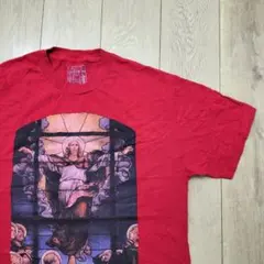 イエス・キリスト THE ALMIGHTY ステンドグラス レッド 赤 L