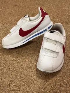 【1回のみ着用美品】NIKE ナイキ コルテッツ CORTEZ 白 赤　17cm