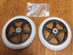 新品ゴム交換済】車椅子 キャスターホイールSET WCR5 100mm - メルカリ