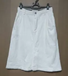デニムスカート　白のサムネイル