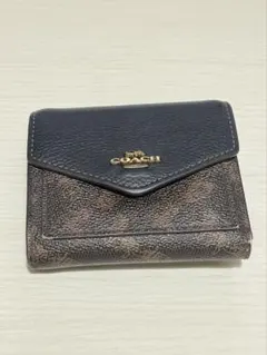 COACH 三つ折り財布 ダークブラウン