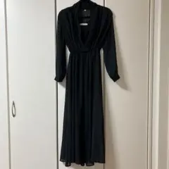 ブラックロングドレス　シースルー Mサイズ