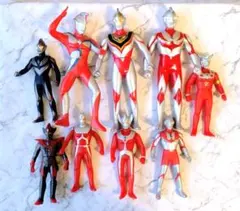 ウルトラマン フィギュア 9体セット 円谷プロ　ソフビ　約11cm・16cm