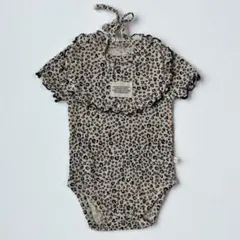 【新品】韓国 レオパードロンパース S(〜6ヶ月) brodyjane