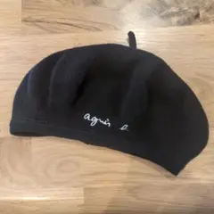 agnes b. アニエスベー キッズ コットン ベレー 黒☆