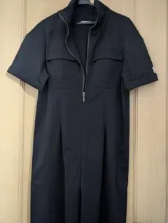 Java ハーフジップオールインワン ブラック Sサイズ