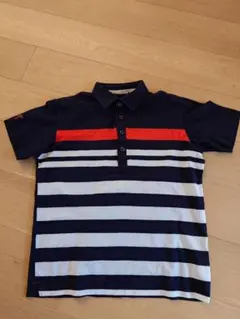 ASHWORTH ストライプ ポロシャツ Mサイズ