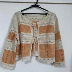 RETORO GIRLS 2wayクロシェカーディガン