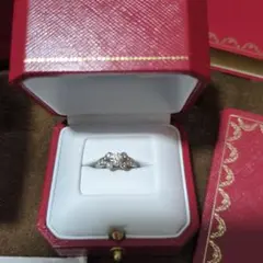 カルティエ♡ダイヤモンドリング 0.50ct 鑑定書付♡E(最高ランク)45 