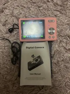 ピンク デジタルカメラ 付属品あり