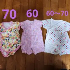 ロンパース　女の子　半袖　60センチ 70センチ　バラ売り可